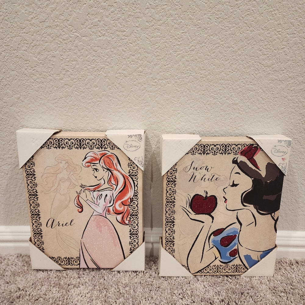 Ariel and Snow White Canvas